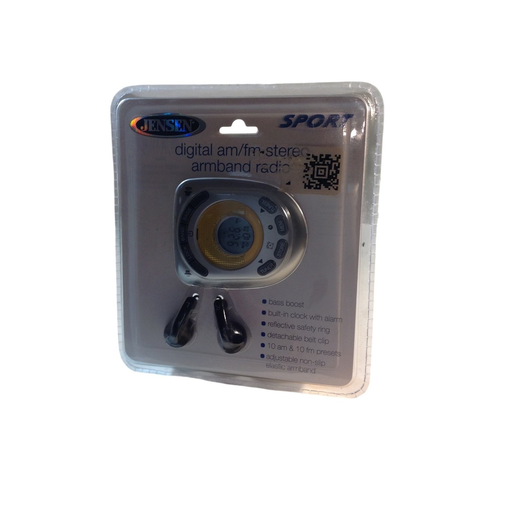 Jensen SAB-55A Sport Digital AM/FM Armband Radio Silver New Asking price: $25
